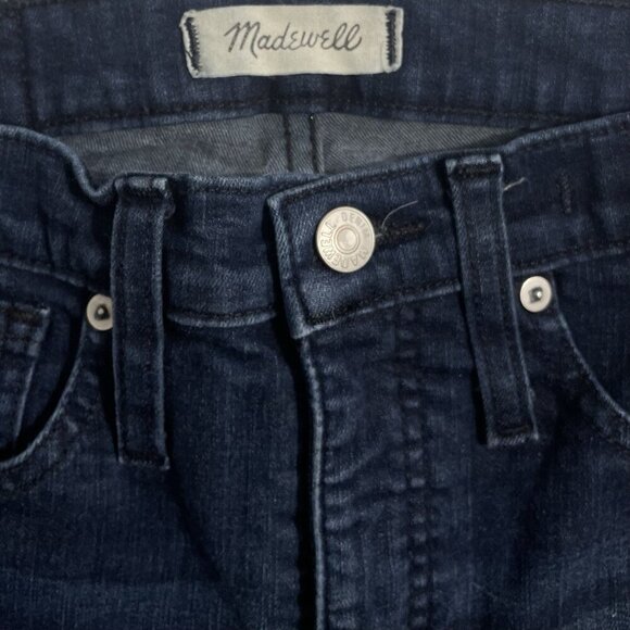 Madewell Stovepipe High Rise Womens Jeans Size 25 Straight Leg Blue #AF699 - Picture 2 of 6